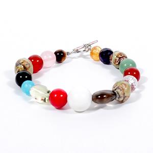 Bio Energy Bracelet with Assorted Natural Crystal