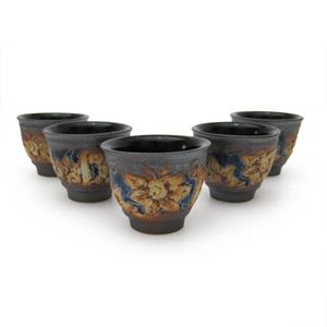 5 Tea Cup Set - Floral Design