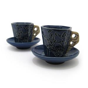 Pair of Espresso Mugs and Saucers