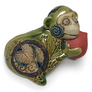 Animal Figurine - Monkey With Twigs Design