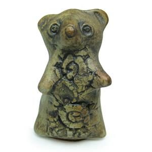 Animal Figurine - Bear With Floral Design