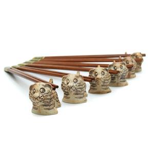 6 pcs Set Chopstick Rest - Tiger Design