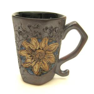 Mug Octogonal Shape - Twigs Design